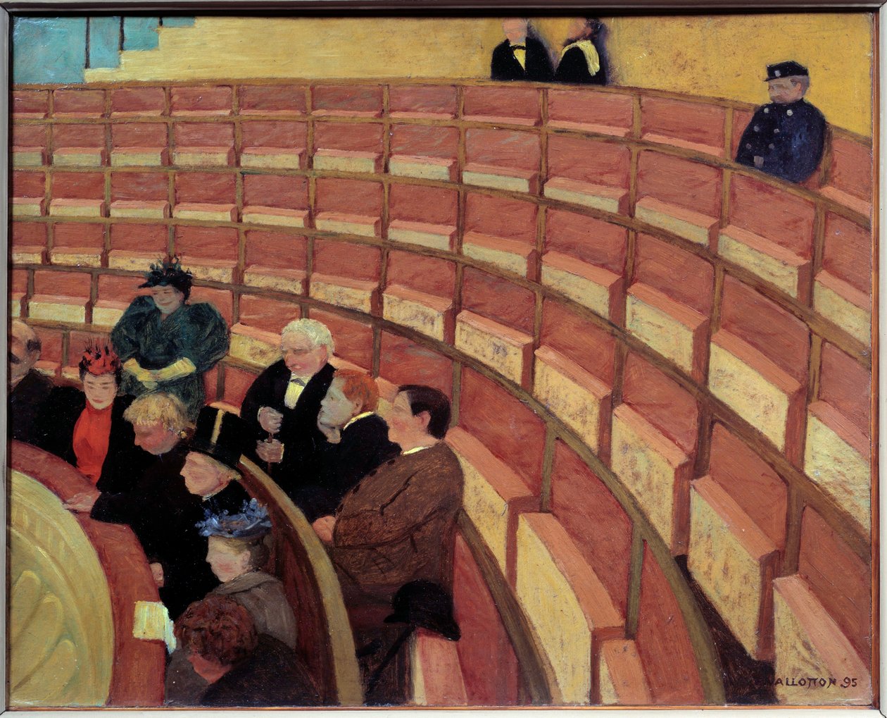 Die dritte Galerie im Théâtre du Châtelet von Felix Edouard Vallotton
