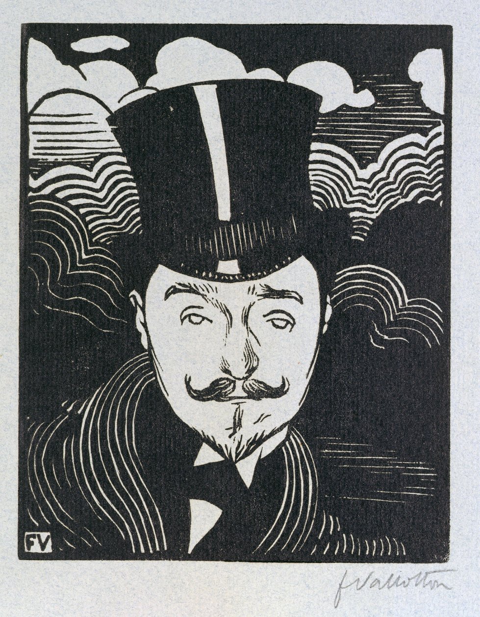 Porträt von Romain Coolus von Felix Edouard Vallotton