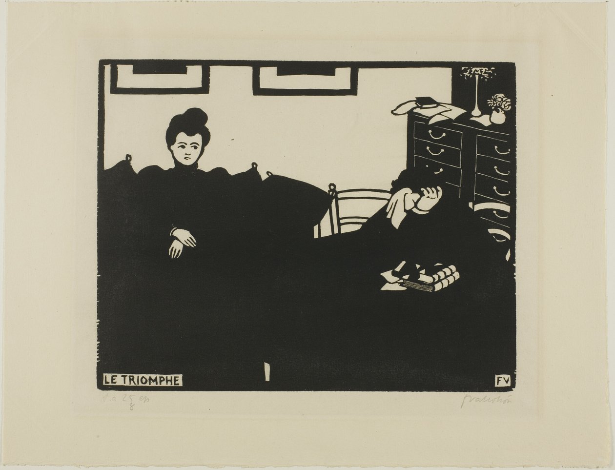 Der Triumph, Tafel zwei aus Intimitäten von Felix Edouard Vallotton