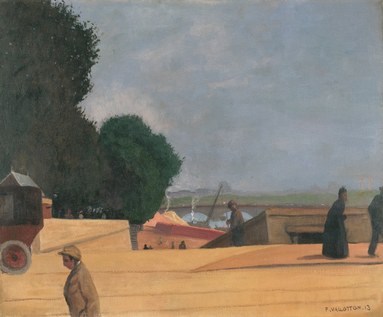 Der Eingang zur Alma-Brücke von Felix Edouard Vallotton