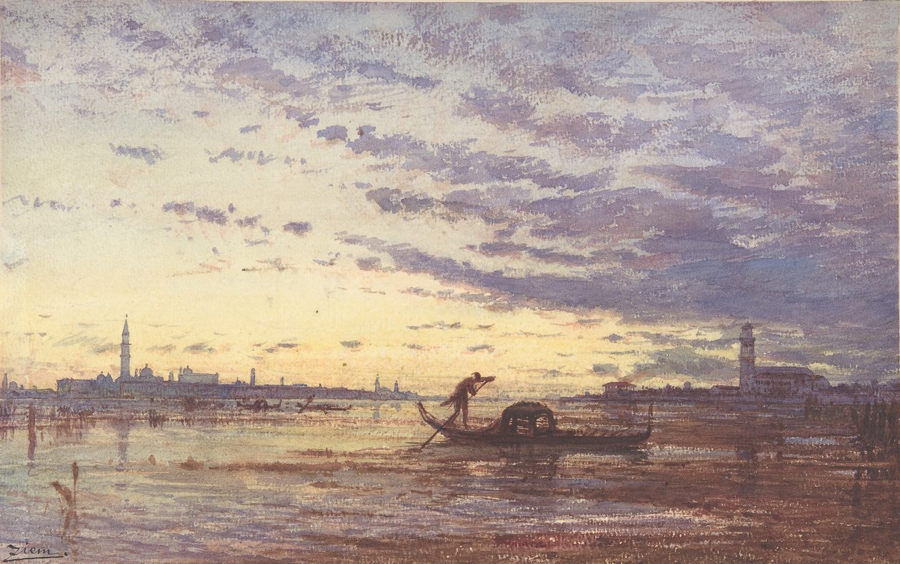 Venedig, n.d. von Felix Francois Georges Philibert Ziem