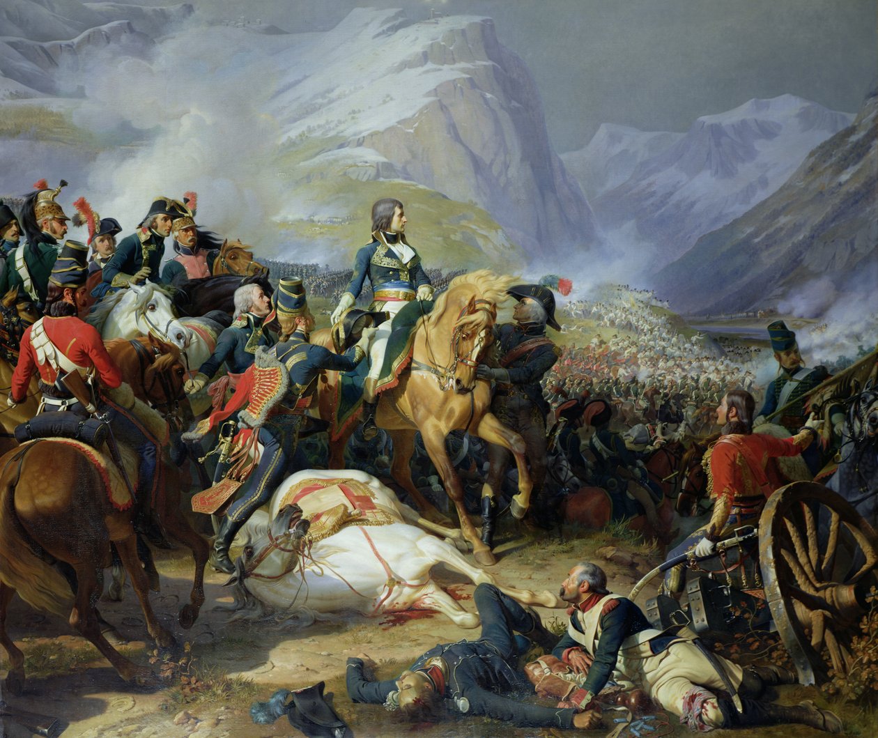 Die Schlacht von Rivoli, 1844 von Felix Philippoteaux
