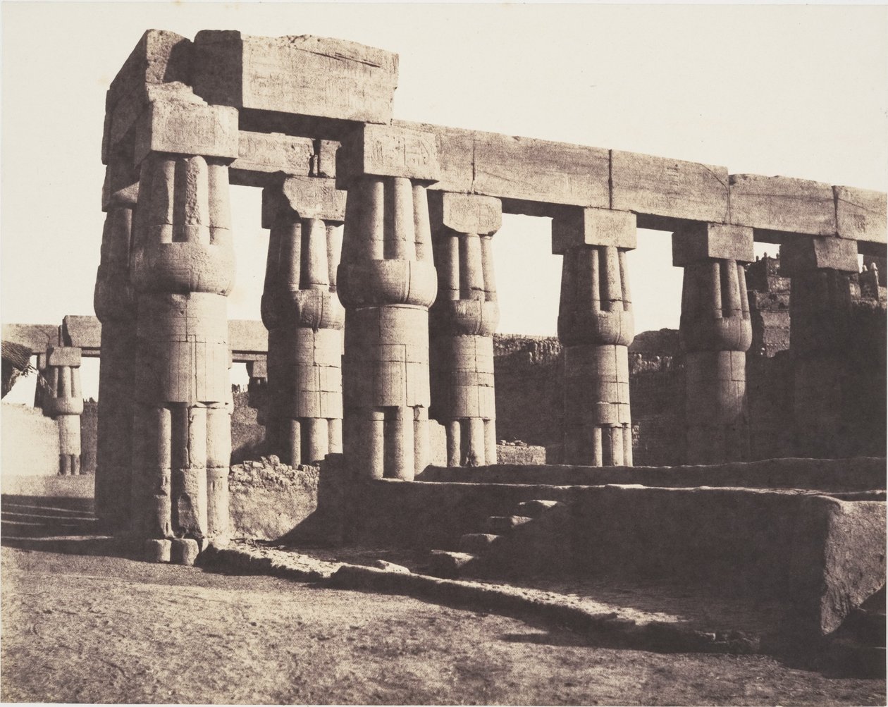 Luxor (Theben), spätere Konstruktion - parallele Galerien von Félix Teynard