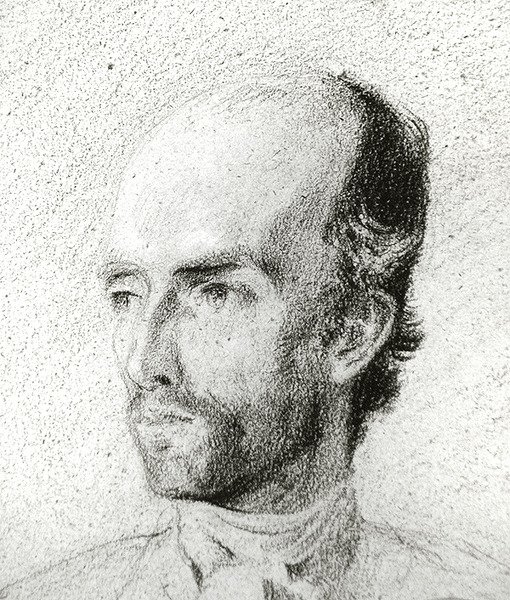 Porträt eines Mannes, ca. 1845 von Félix Ziem