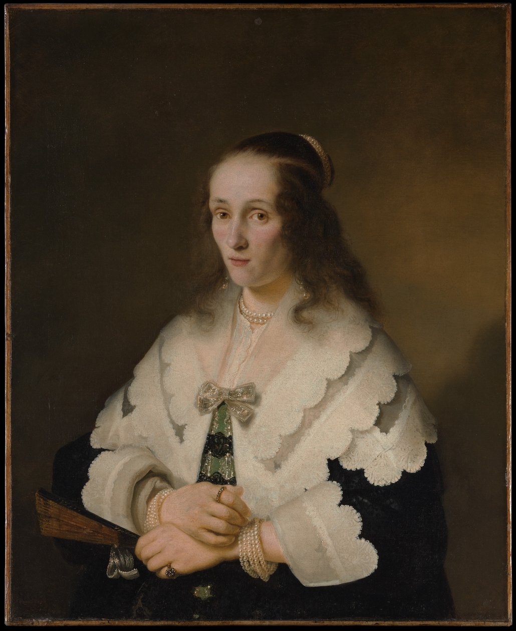 Porträt einer Frau von Ferdinand Bol