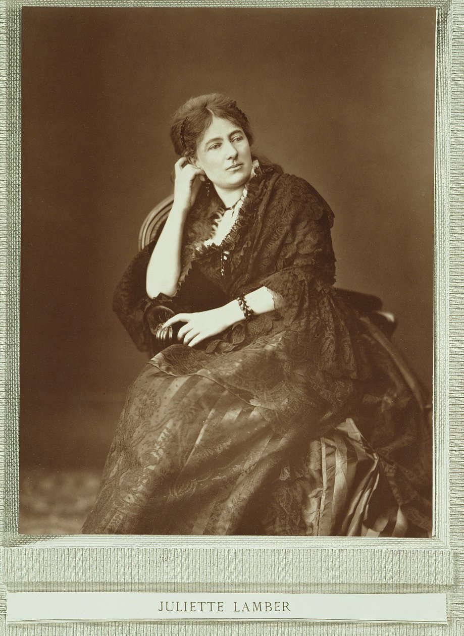 Juliette Adam, geb. Lamber (1836-1936), aus 