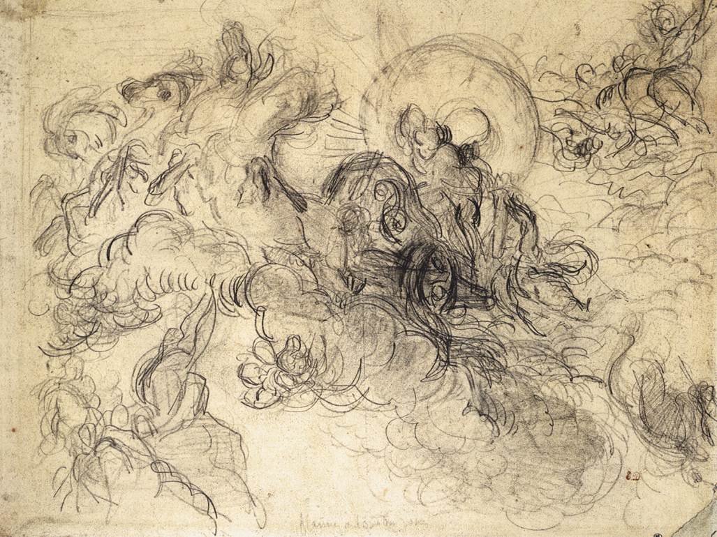 Apollo tötet Python von Ferdinand Victor Eugene Delacroix
