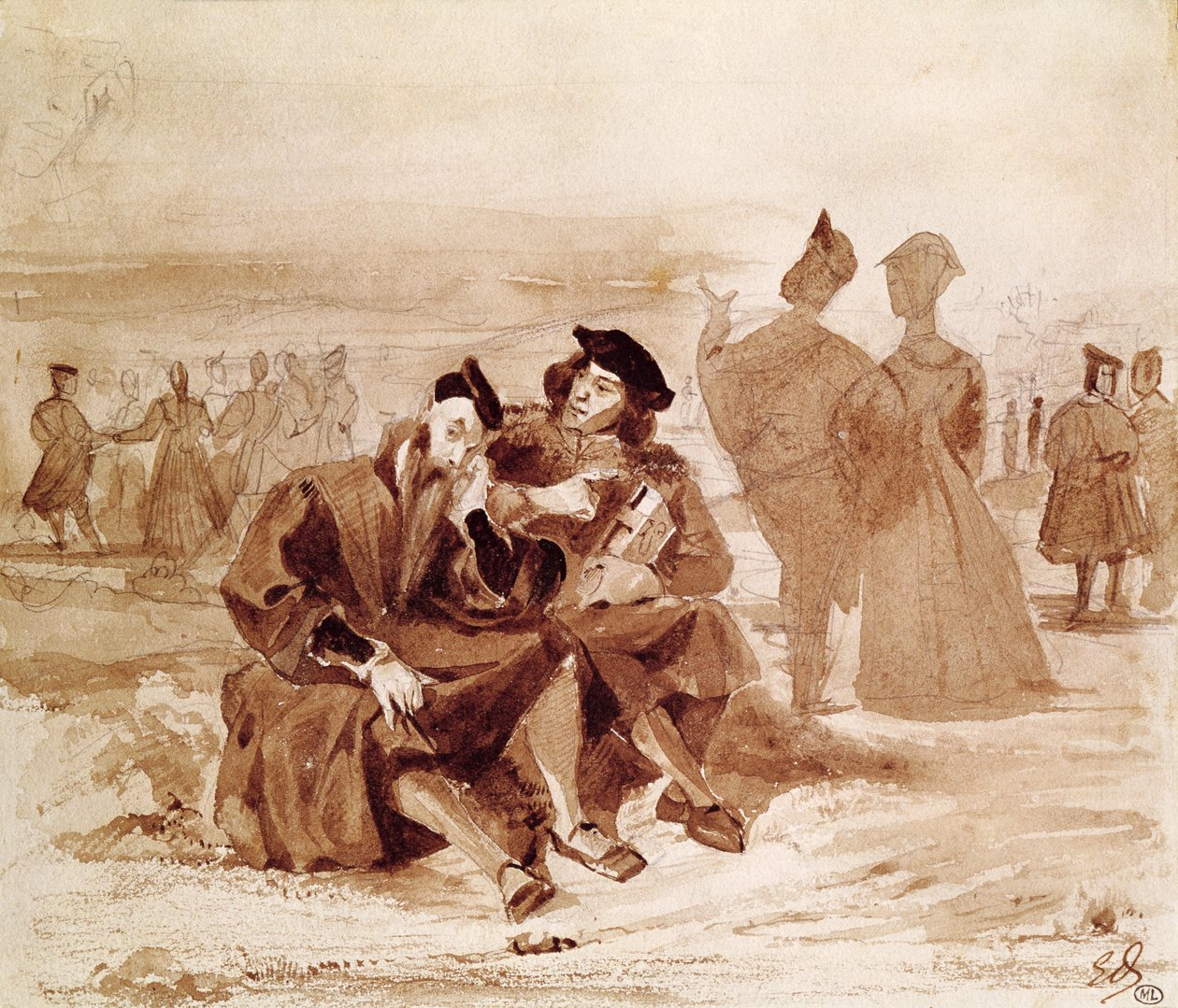 Faust und Wagner im Gespräch auf dem Land, aus 