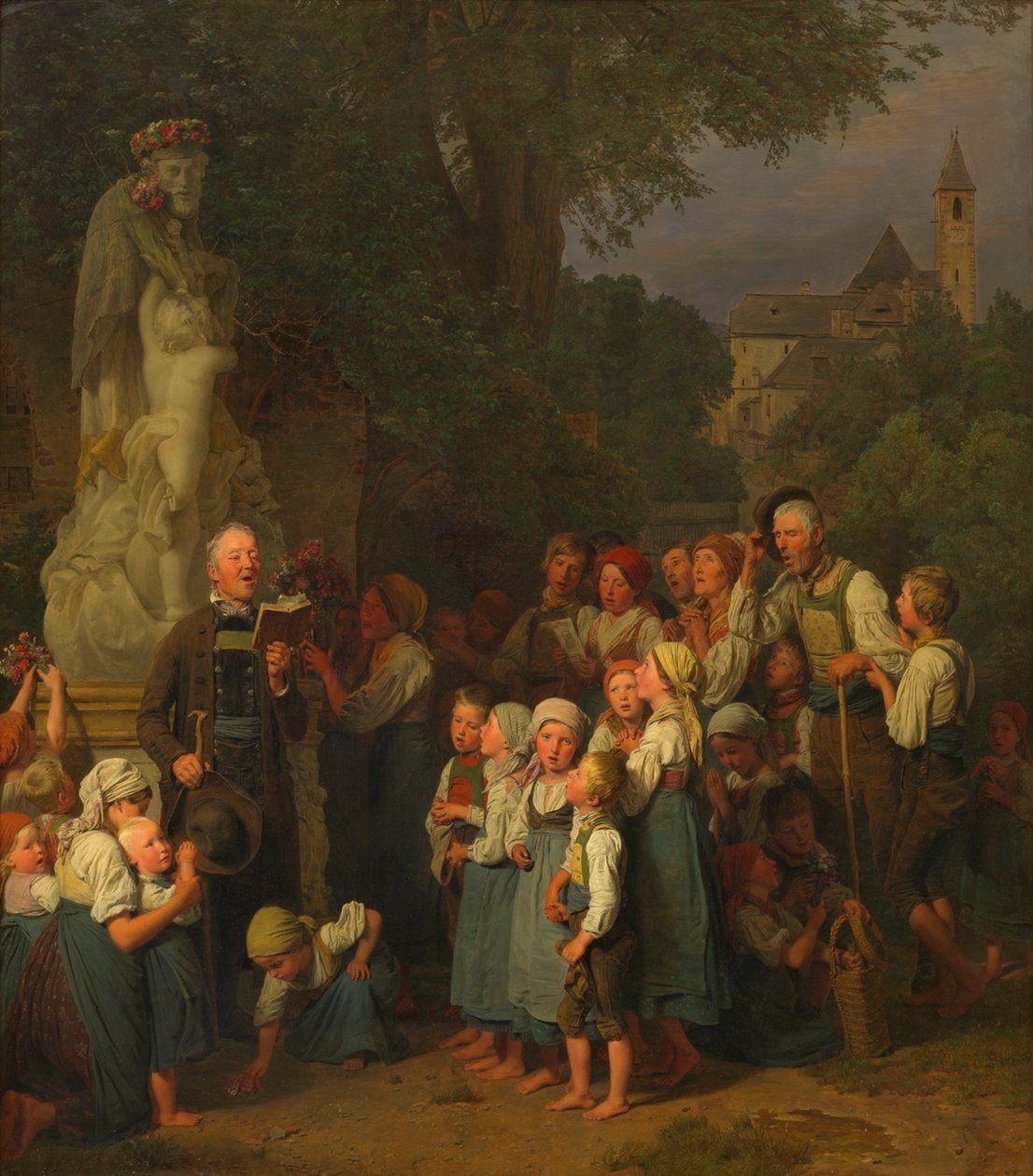 Die Verehrung des heiligen Johannes (Johannes-Andacht) von Ferdinand Georg Waldmüller