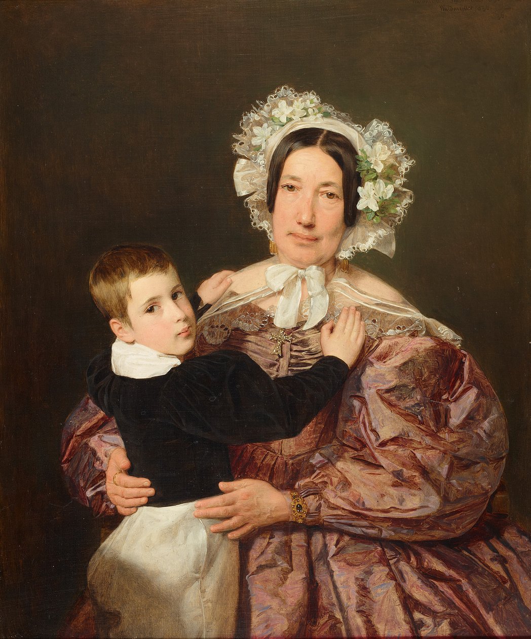 Frau Lindner mit ihrem Sohn von Ferdinand Georg Waldmüller