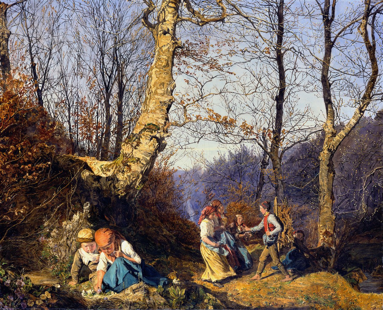 Vorfrühling im Wiener Wald von Ferdinand Georg Waldmüller