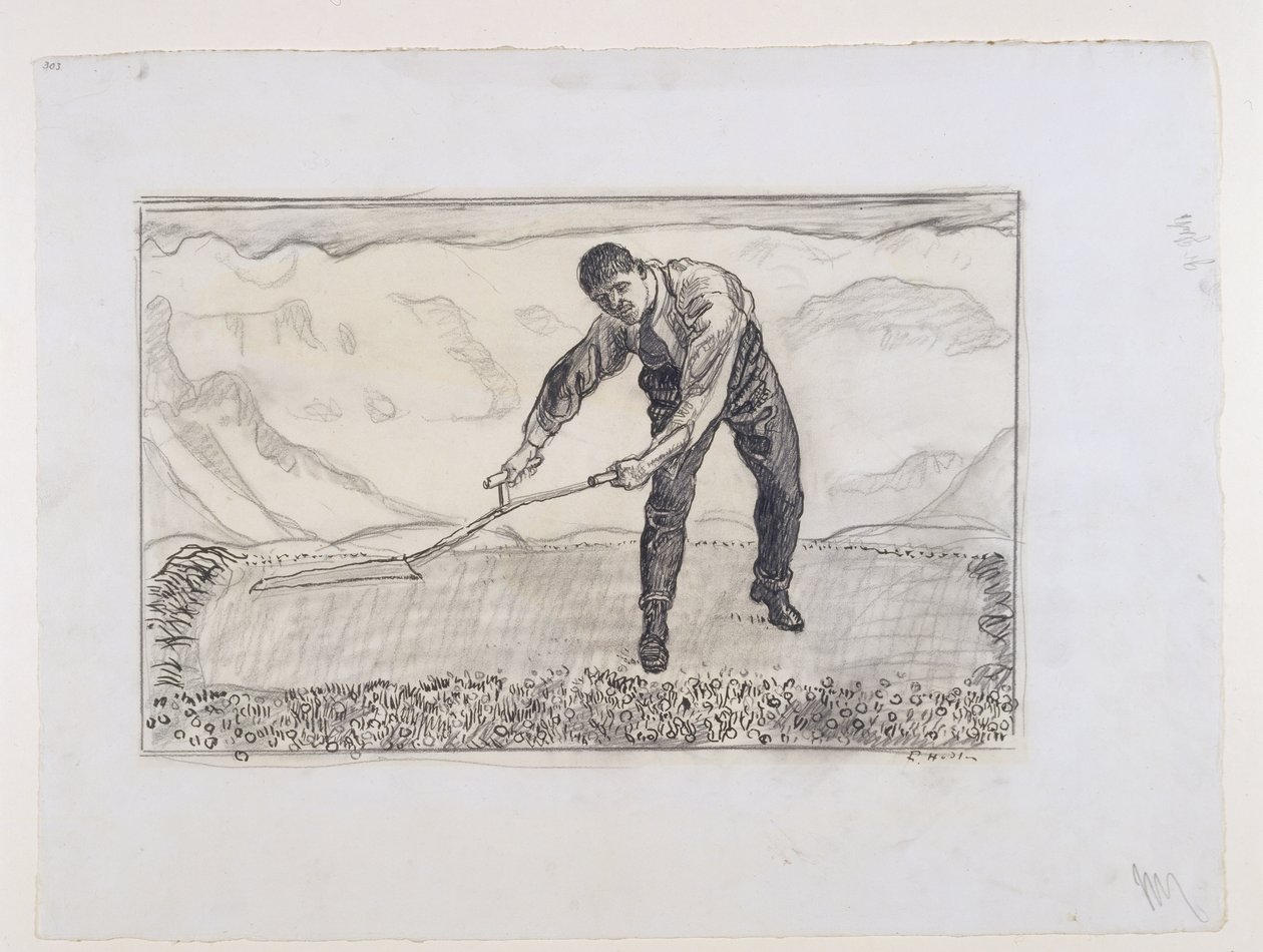 Mäher auf dem Feld von Ferdinand Hodler
