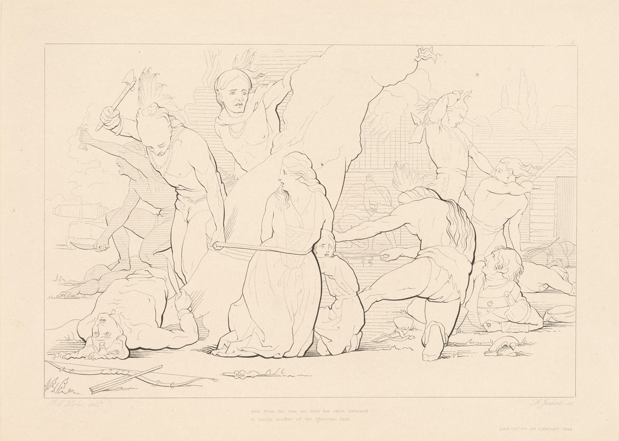 Und vom Baum, wir mit ihrem Kind entfesselt von Ferdinand Joubert, after George Elgar Hicks