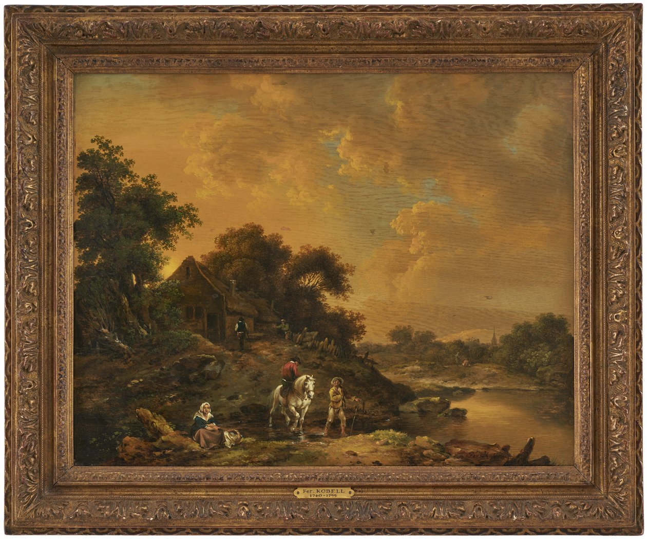 Abendlandschaft von Ferdinand Kobell
