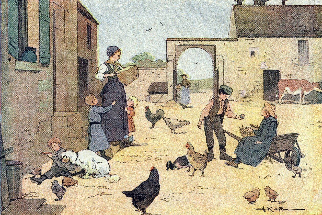 Im Hof der Farm, in Imagier de l