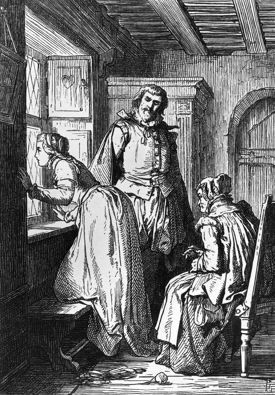 Klaerchen wartet auf Egmont, Illustration für Egmont von Ferdinand Rothbart