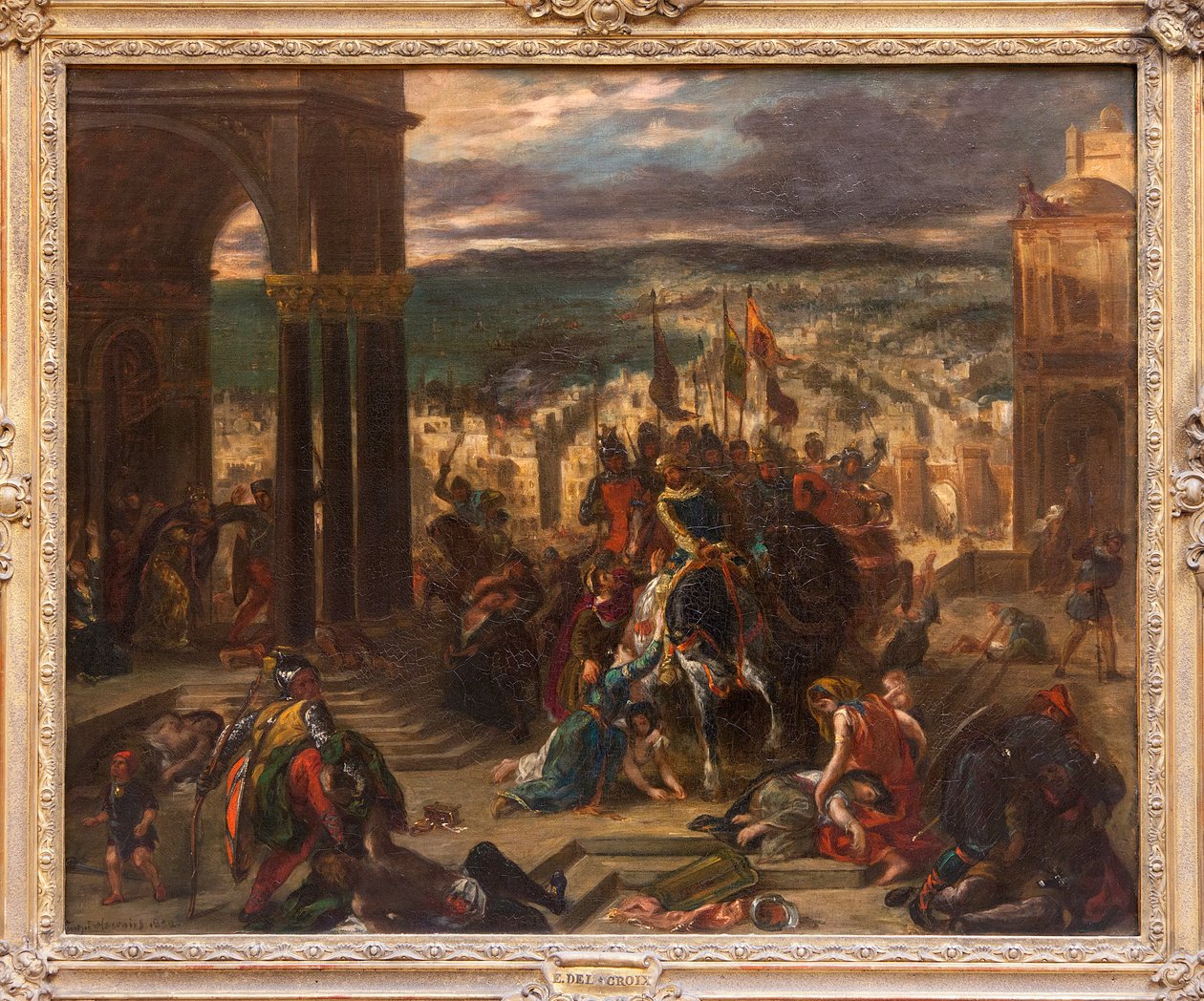 Eroberung von Konstantinopel durch die Kreuzfahrer von Ferdinand Victor Eugene Delacroix