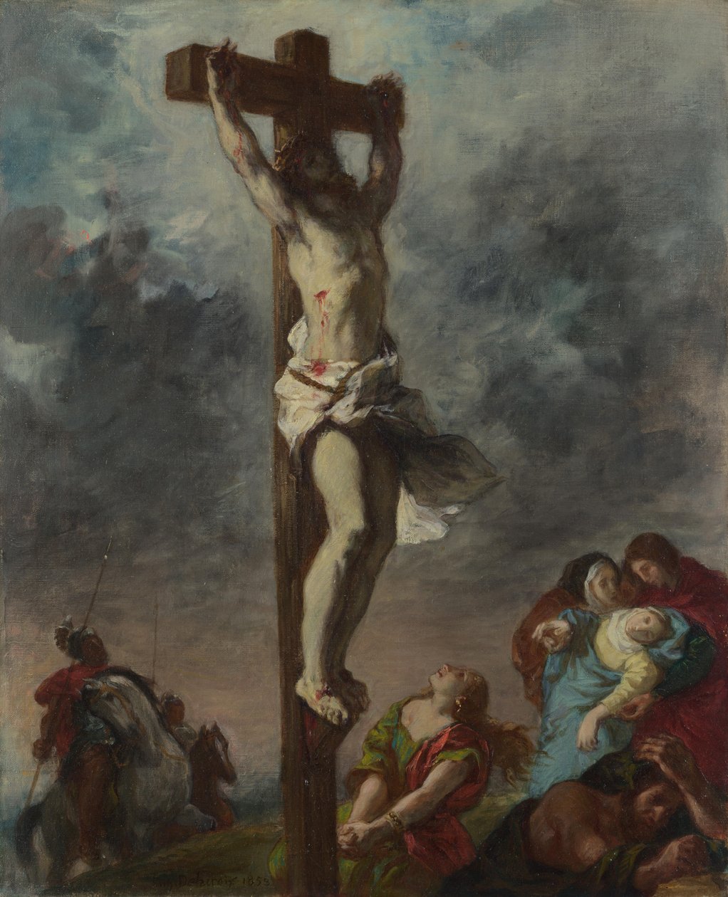 Christus am Kreuz, 1853 von Ferdinand Victor Eugene Delacroix