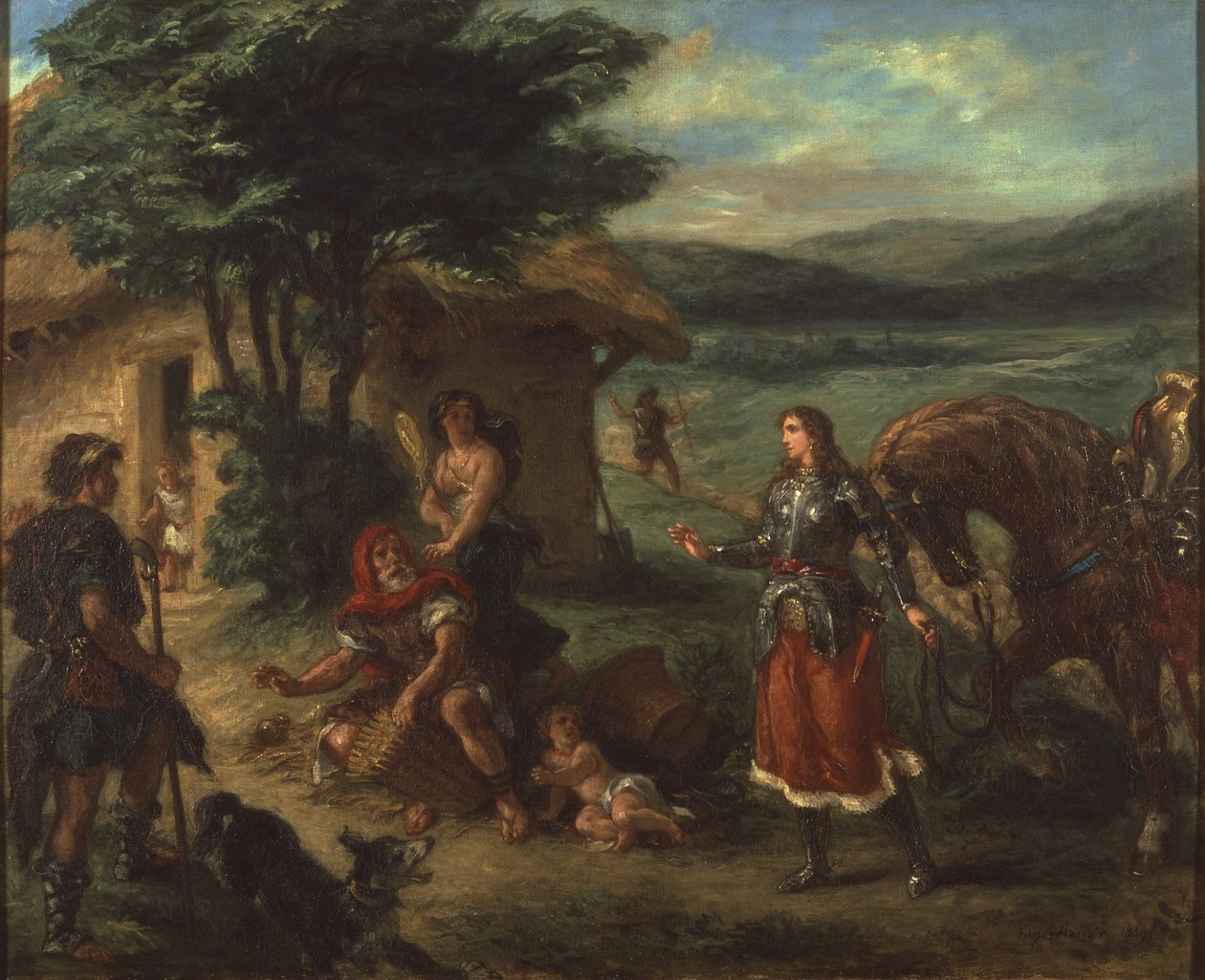 Erminia und die Hirten von Ferdinand Victor Eugene Delacroix