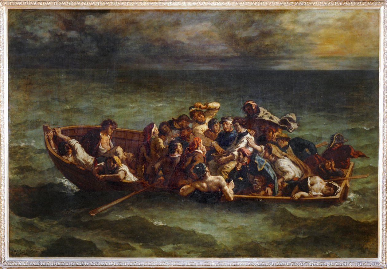 Der Schiffbruch von Don Juan. Salon von 1841 von Ferdinand Victor Eugene Delacroix