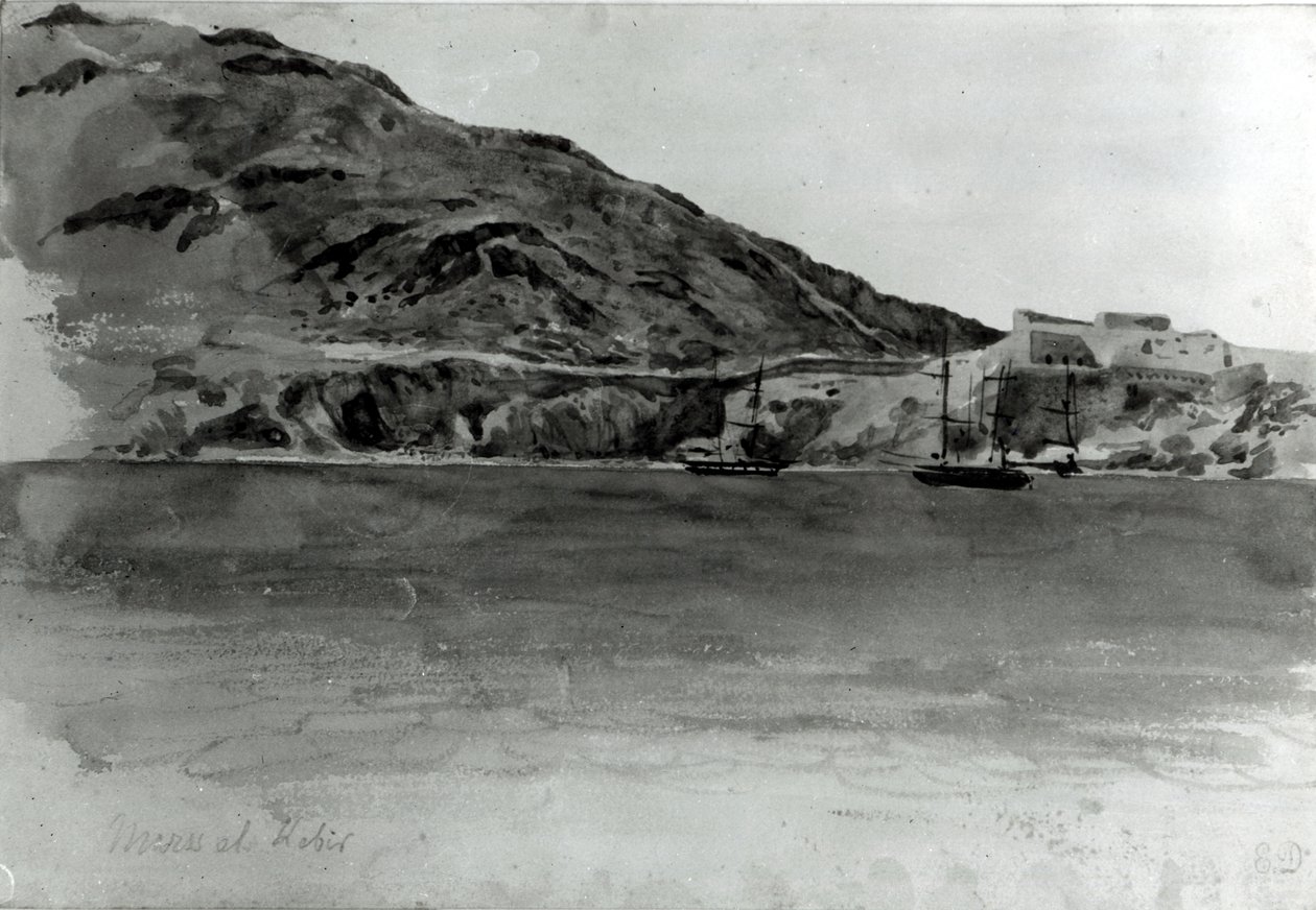 Mers El-Kebir, Algerien von Ferdinand Victor Eugene Delacroix