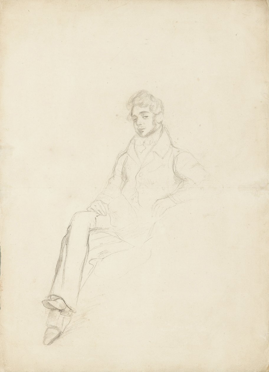 Porträt von Graf Anatole Nikolaievich Demidov, 1. Prinz von San Donato, 1812-1870, 1864 von Ferdinand Victor Eugene Delacroix