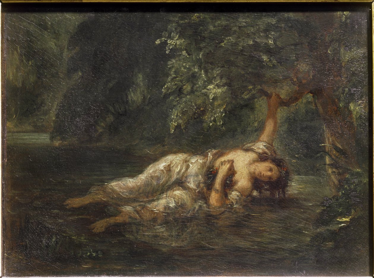 Der Tod von Ophelia von Ferdinand Victor Eugene Delacroix