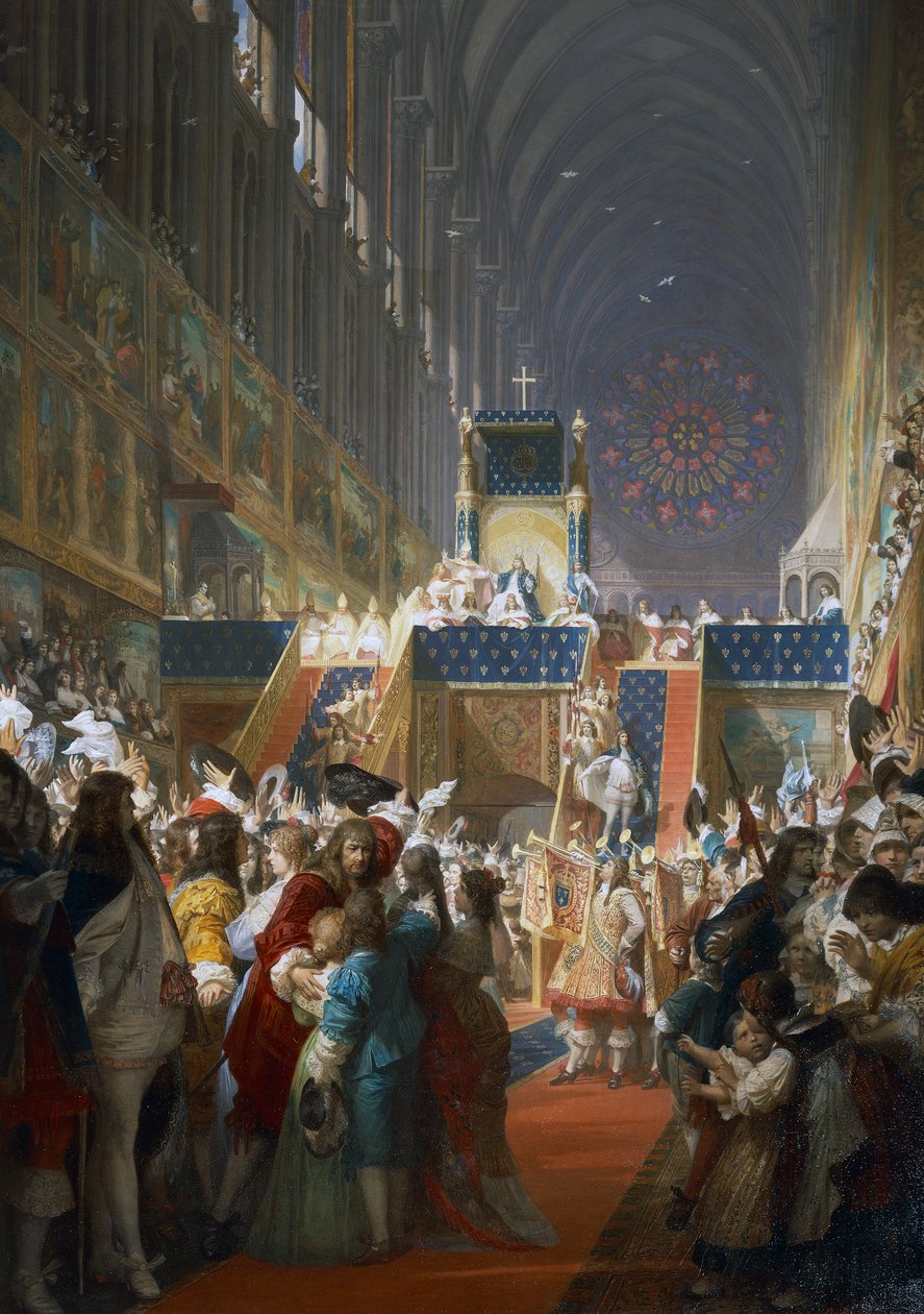 Ludwig XIV. von Frankreich empfängt Vertreter der sozialen Klassen in Paris von Ferdinand the Elder Piloty
