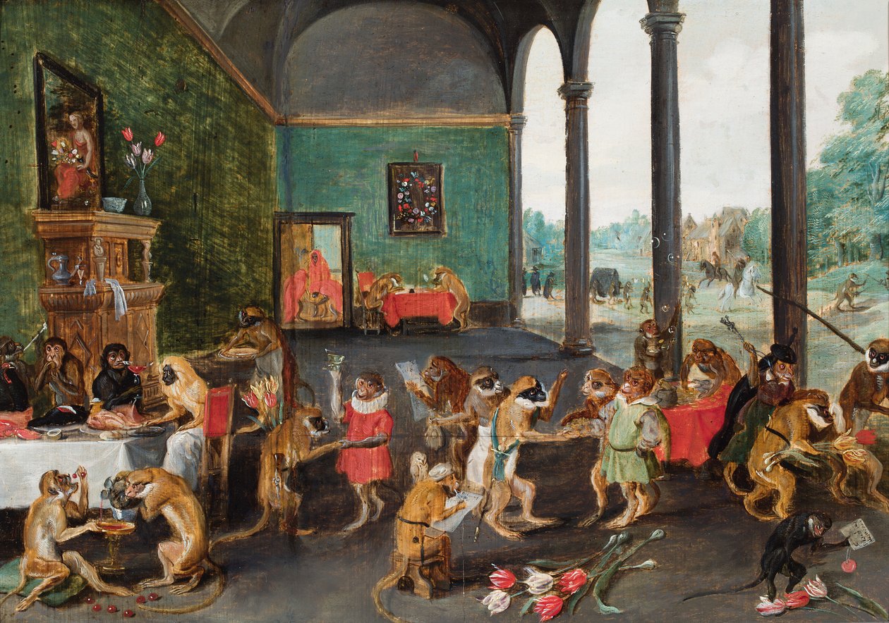 Ein Affenfest von Ferdinand van Kessel
