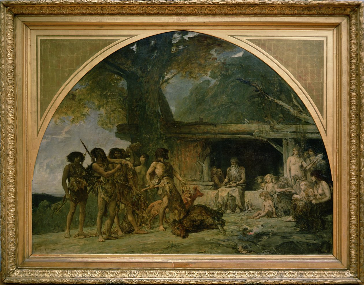 Die Steinzeit, Rückkehr von der Bärenjagd, 1882 von Fernand Cormon