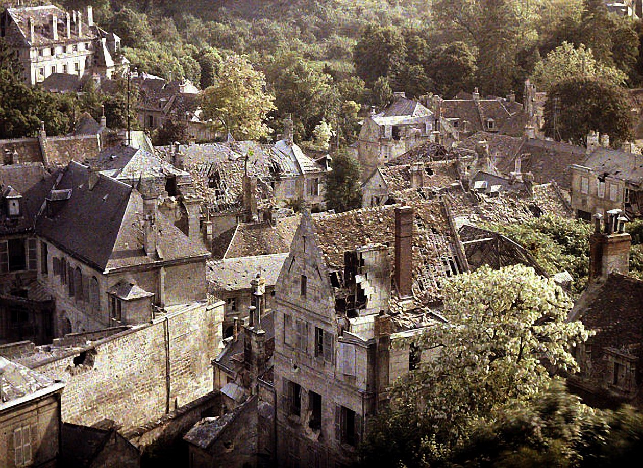 Ansicht von Soissons, Aisne, Frankreich, 1917 von Fernand Cuville