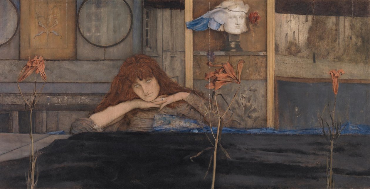 Ich schließe meine Tür hinter mir ab von Fernand Khnopff