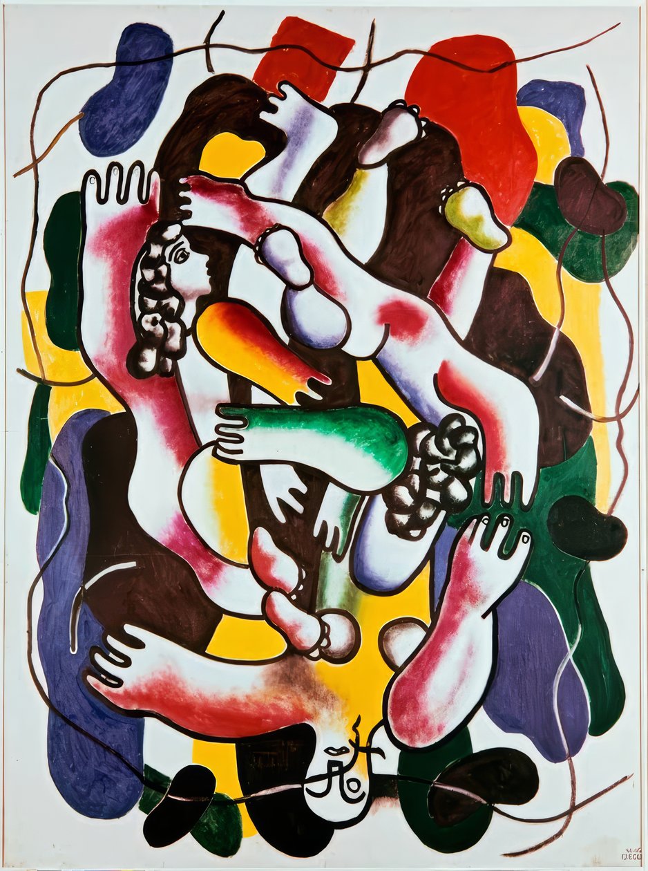 Die vielfarbigen Taucher von Fernand Leger