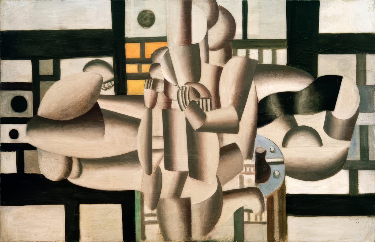 Drei Frauen und ein Stillleben von Fernand Leger