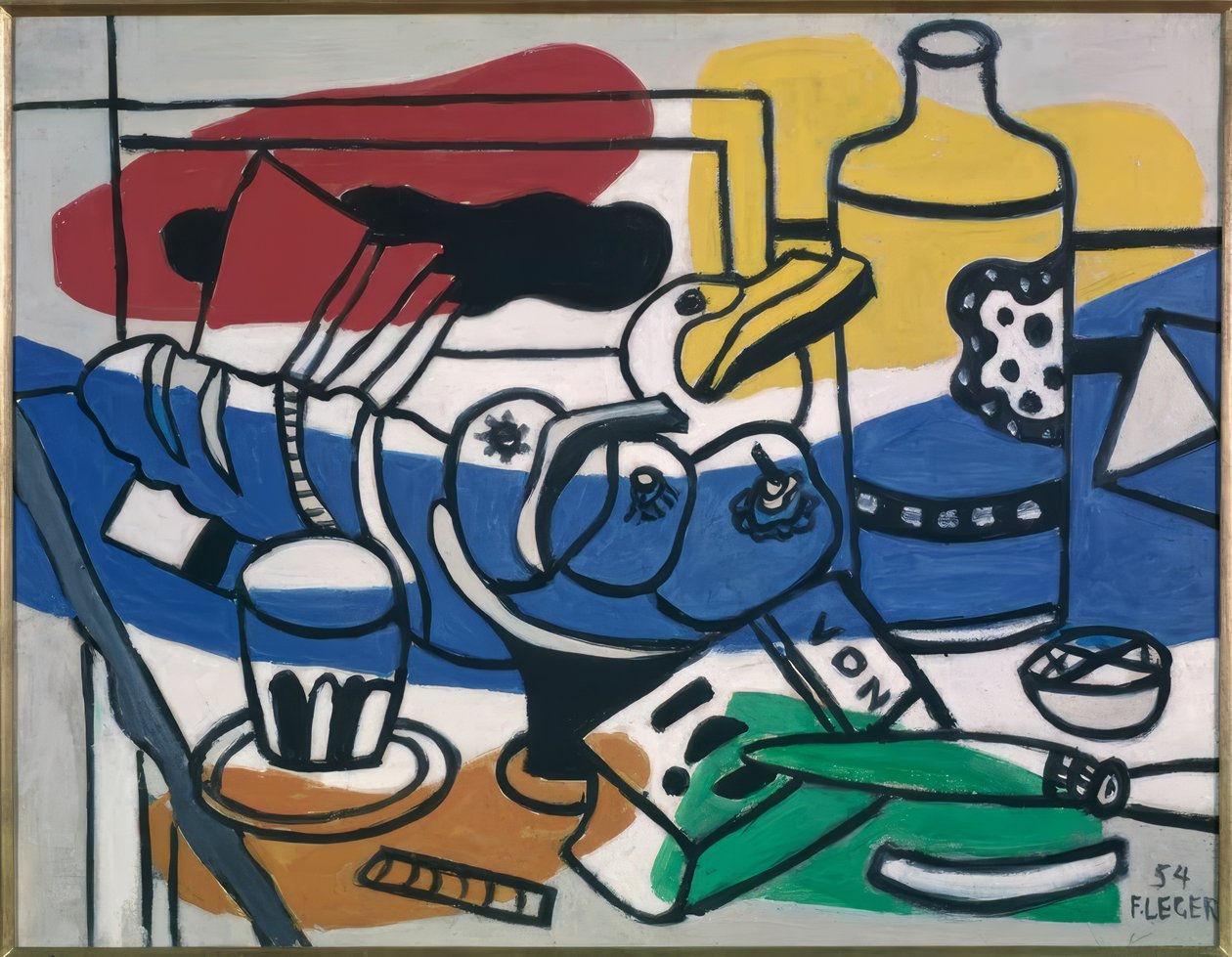 Stilleben mit drei Früchten von Fernand Leger