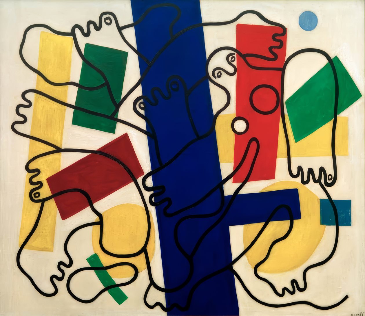 Zwei Akrobaten von Fernand Leger
