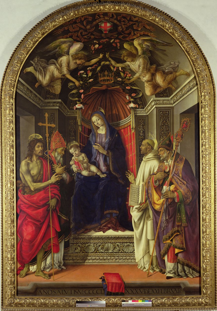 Madonna mit Kind und Heiligen, 1486 von Filippino Lippi