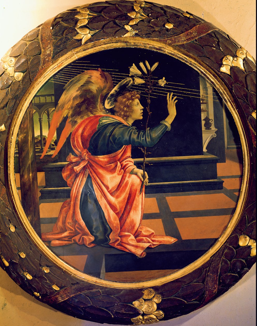 Der Engel der Verkündigung, um 1483 von Filippino Lippi