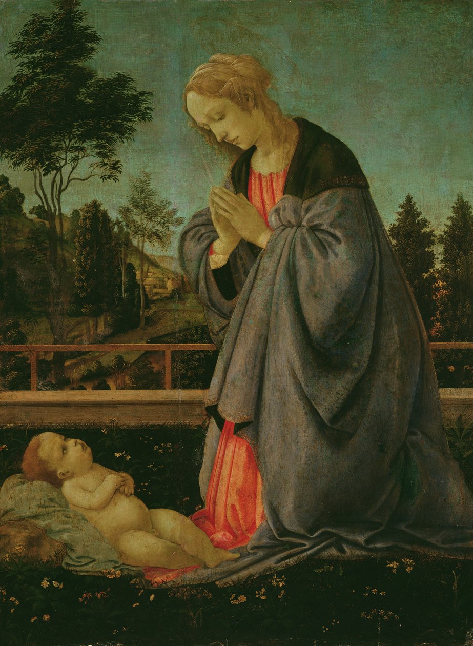 Anbetung des Kindes von Filippino Lippi