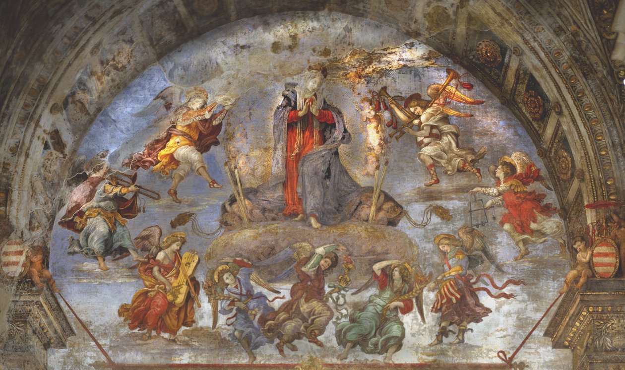 Die Himmelfahrt, Carafa-Kapelle, Santa Maria sopra Minerva, Rom, 1488-93 von Filippino Lippi
