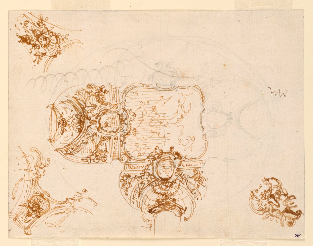 Deckengestaltung für den Salone di Stupinigi (Hauptsaal der Jagdlodge) von Filippo Juvarra