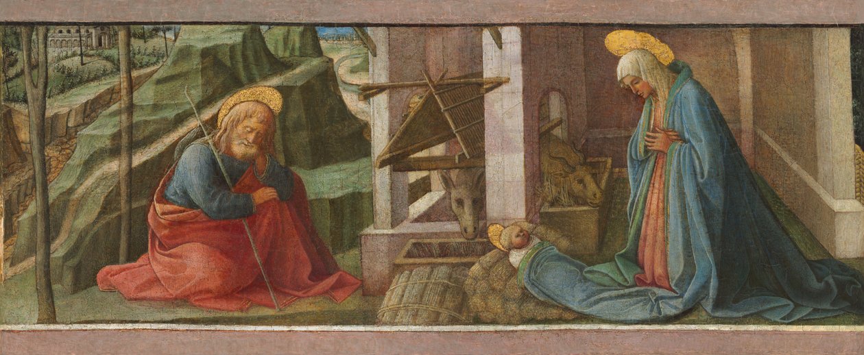 Die Geburt Christi, wahrscheinlich ca. 1445 von Filippo Lippi