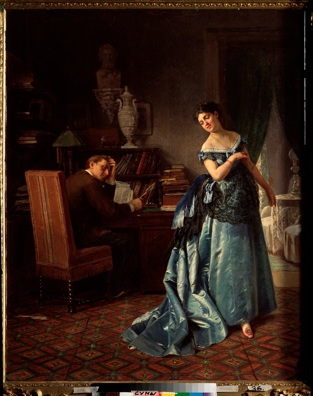 Eine modische Dame, Vorbereitung für einen Ball von Firs Sergeevich Zhuravlev