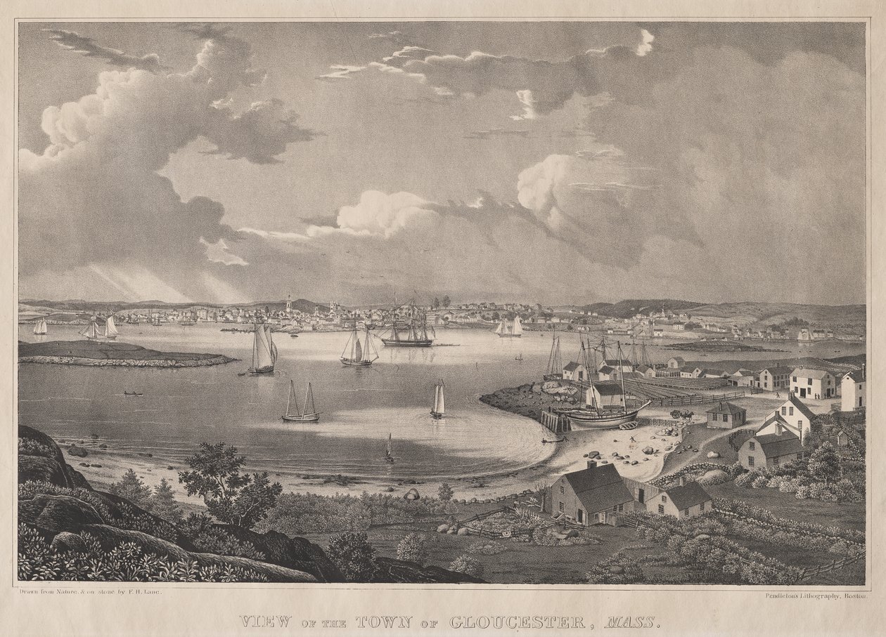 Ansicht der Stadt Gloucester, Mass. von Fitz Henry Lane