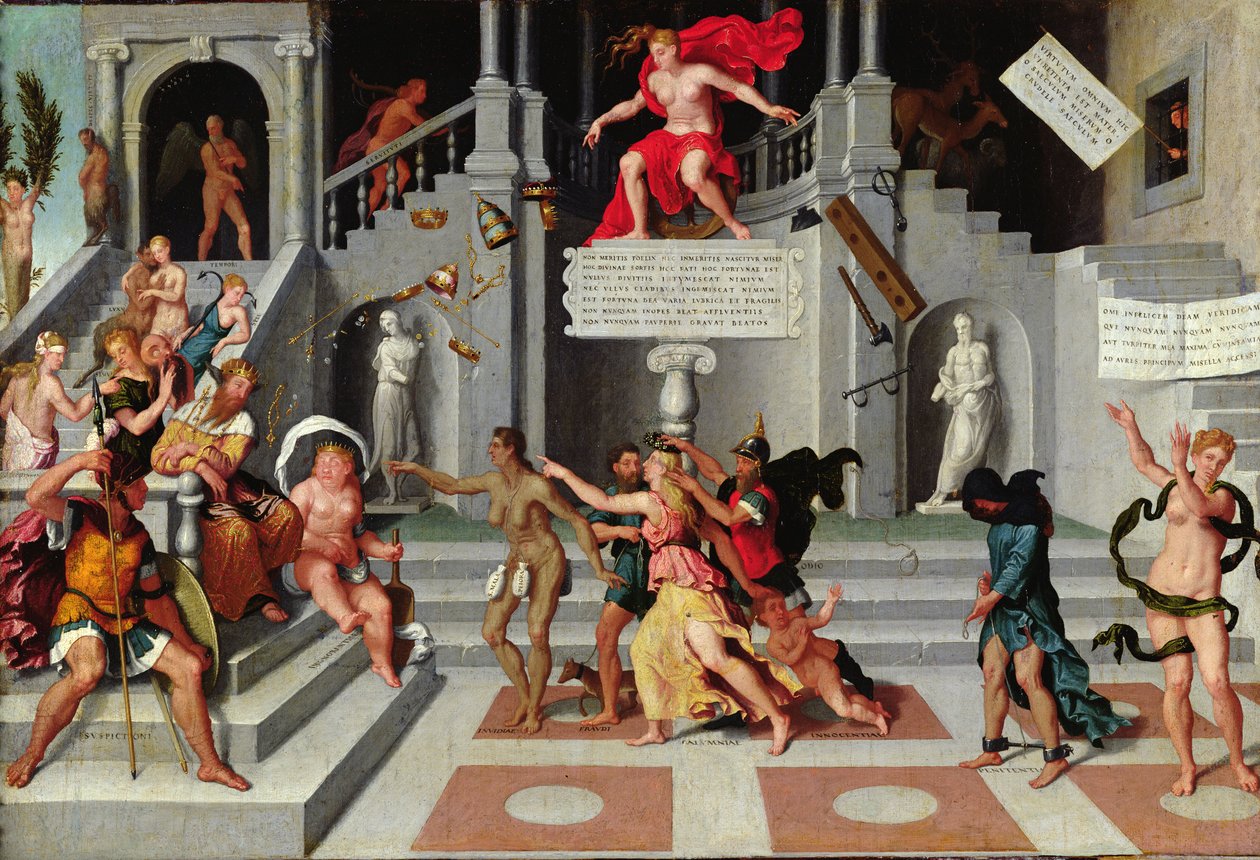 Allegorie des Glücks und der Laster von Flemish School