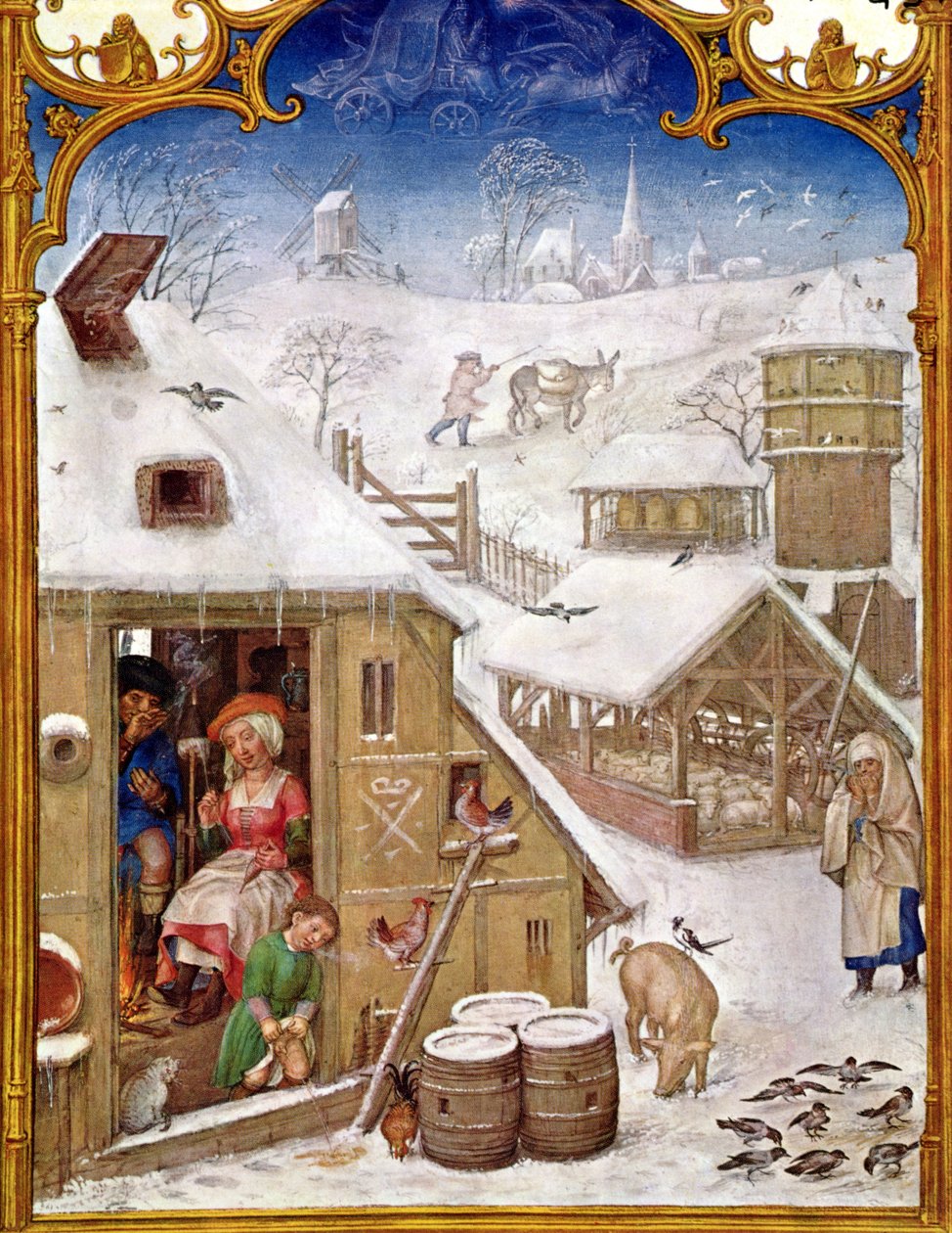 Februar: Bauernleben, aus 