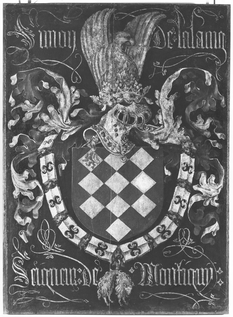 Wappen von Simon de Lalaing (1405-76) Seigneur von Montigny, 1. Kapitel des Ordens vom Goldenen Vlies, Lille, 1431 von Flemish School
