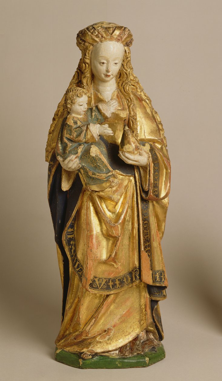 Madonna mit Kind, Schule von Mechelen, um 1500 von Flemish School