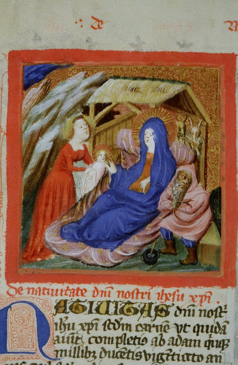 Ms Gen 1111 Seite aus der Legenda Aurea, Brügge, ca. 1400-10 von Flemish School