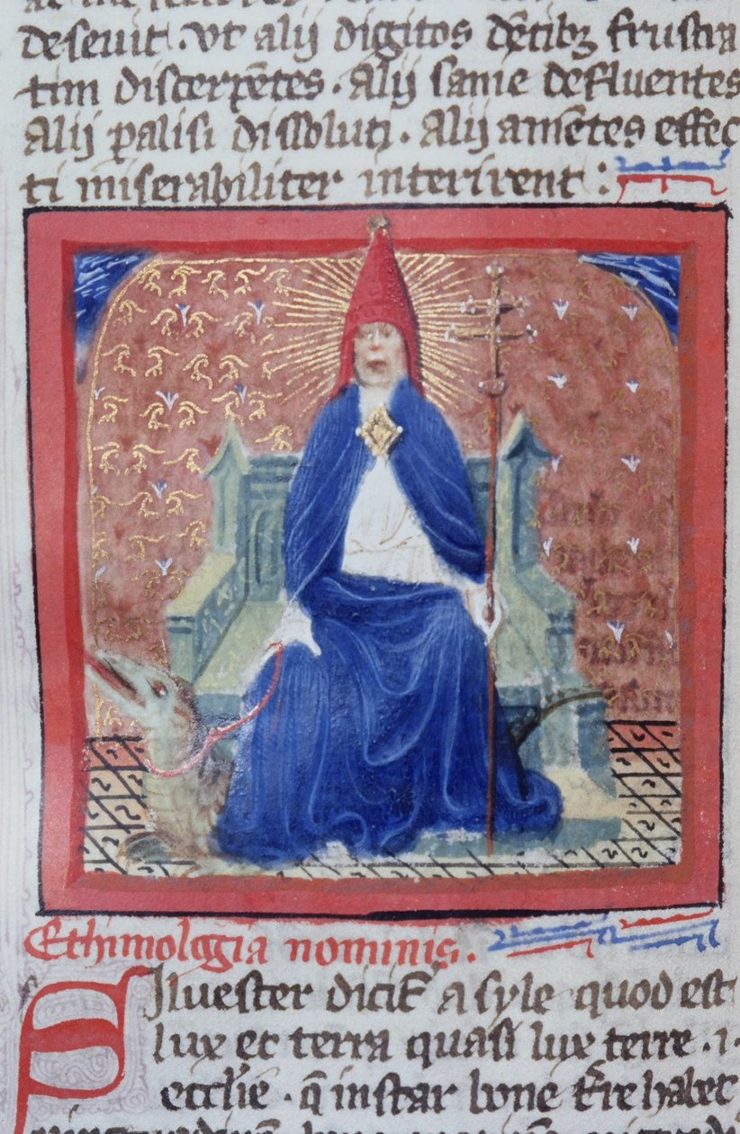 Ms Gen 1111 Seite aus der Legenda Aurea, Brügge, ca. 1400-10 von Flemish School